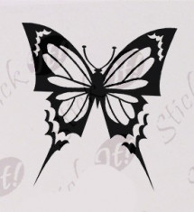 Fluturas_Tatuaj De Perete_Sticker Decorativ_WALL-148-Dimensiune: 35 cm. X 35 cm. - Orice culoare, Orice dimensiune foto