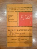 D7 MIHAI GAFITA - DUILIU ZAMFIRESCU VIATA LA TARA ( TEXTE COMENTATE ), 1973