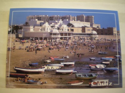 CARTE POSTALA - SPANIA - CADIZ - PLAJA CALETA - COLECCION ELITE - NECIRCULATA . foto