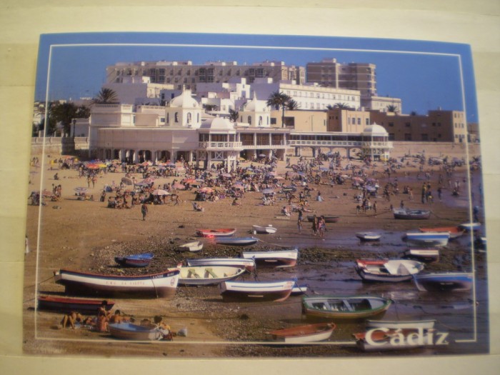 CARTE POSTALA - SPANIA - CADIZ - PLAJA CALETA - COLECCION ELITE - NECIRCULATA .