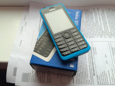 Nokia 301 = Blue/Albastru = impecabil = garantie = codat Orange RO foto