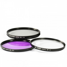 Set 3 filtre UV CPL FLD 67mm F&amp;amp;F Concept pt. ob. Nikon, Canon, Sony + bonus. foto