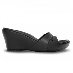 Papuci Crocs Kadee Wedge Black (CRC14102-060) foto