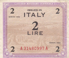 ITALIA 2 lire 1943 VF+!!! foto