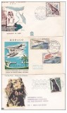 3 FDC MONACO UNESCO ,arta egipteana , aviatie