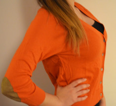 Bluza Zara cu nasturi dama / Orange/ Marime L foto