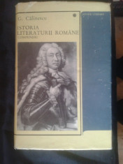G. Calinescu - Istoria literaturii romane ( compendiu) foto