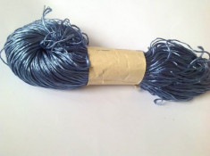 Fir de tricotat sau crosetat , Matase , moale, fina , albastru foto