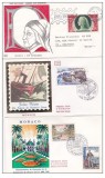 3 FDC MONACO CENTENAR MONTE CARLO ,JULES VERNE ,DANTE