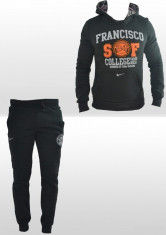 Trening - Nike College Edition - Negru - Din Bumbac - Pantaloni Conici - Masuri S M L XL - SLIM B212 foto