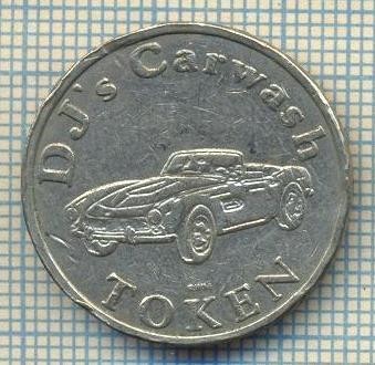 JETON 26 PENTRU COLECTIONARI - DJ&amp;#039;s CARWASH TOKEN -SPALATORIE AUTO - TEMATICA AUTOMOBILISTICA-STAREA CARE SE VEDE foto