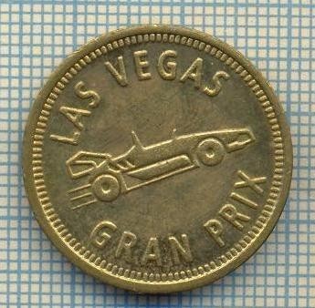 JETON 46 PENTRU COLECTIONARI - LAS VEGAS - GRAN PRIX -TEMATICA AUTOMOBILISM -STAREA CARE SE VEDE foto