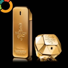 Set parfumuri Paco Rabanne One Million 100 ml + Million Lady 80 ml foto