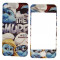 Folie protectie cu design iPhone 4 / 4S -The Smurfs 3D 2013 ( fata + spate )