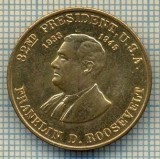 JETON 69 PENTRU COLECTIONARI - FRANCLIN D. ROOSEVELT - AL 32 -LEA PRESEDINTE AL STATELOR UNITE ALE AMERICII -STAREA CARE SE VEDE