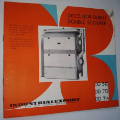 Pliant - prezentare Decojitor Dublu ( folosit in industria de morarit), anii '60