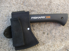 Topor FISKARS pt camping X5 made in Finland , NOU! foto