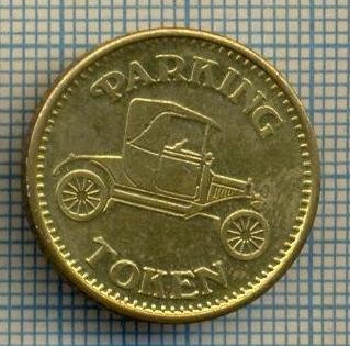 JETON 54 PENTRU COLECTIONARI - PARKING TOKEN - PARCARE AUTO - TEMATICA AUTOMOBILISTICA-STAREA CARE SE VEDE foto
