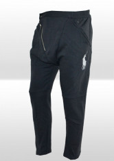 Pantaloni Ralph Lauren - Conici de bumbac - gri - Masura S M - Model cu tur lasat Japan Boy foto