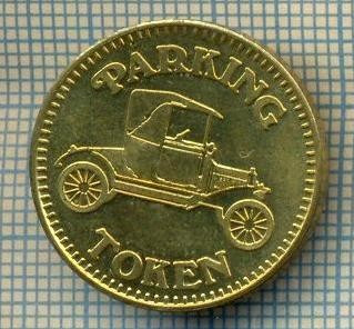 JETON 55 PENTRU COLECTIONARI - PARKING TOKEN - PARCARE AUTO - TEMATICA AUTOMOBILISTICA-STAREA CARE SE VEDE foto