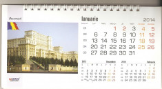 Calendare personalizate de birou 12 file + coperta 14cm x 23cm carton foto lucios / tematica CAPITALE EUROPENE foto