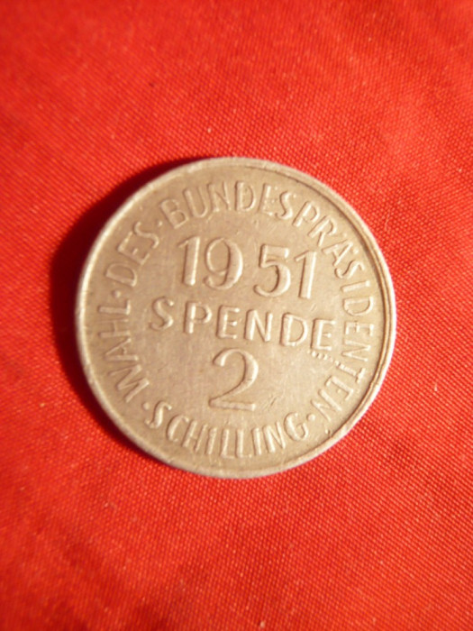 Jeton Th.Korner 1951 - 2 Schillingi , aluminiu , d= 2,5 cm