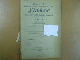 Izvorul isvorul banca populara cooperativa Smulti Covurlui statute T. Jiu 1904, Alta editura