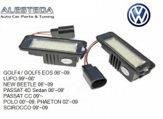 Lampa numar led VW GOLF 4, PASSAT, BEETLE, PHAETON, EOS, SCIROCCO, LUPO foto