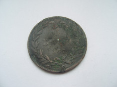 Moneda Romania 5 bani 1867 WATT foto