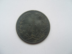 Moneda Romania 5 bani 1867 - Heaton foto