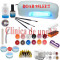 Kit unghii false cu gel,set unghii cu gel Promotia saptamanii,contine lampa uv 9w,gel uv,pila unghii,buffer,sclipici,carusel strasuri