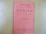 Lumina banca populara Colanu Dambovita statute Targoviste 1903