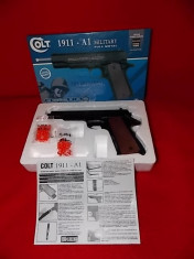 Replica pistol airsoft model COLT 1911-A1,full metal,propulsie cu arc,calibru 6mm! foto