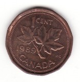 Canada 1 cent 1989 - KM# 132, America de Nord