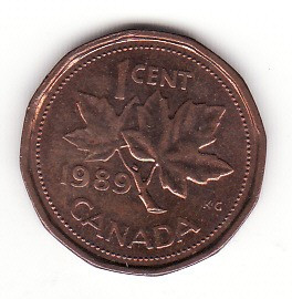 Canada 1 cent 1989 - KM# 132 foto