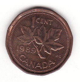 Canada 1 cent 1989 - KM# 132