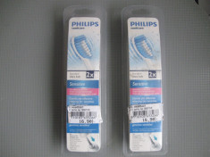 Philips Sonicare Sensitive- Set 2 Rezerve periuta dinti electrica Philips Sonicare Sensitive, HX6052 foto