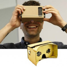 Ochelari Google 3D Cardboard Realitate Virtuala VR pentru Filme si Jocuri 3D foto