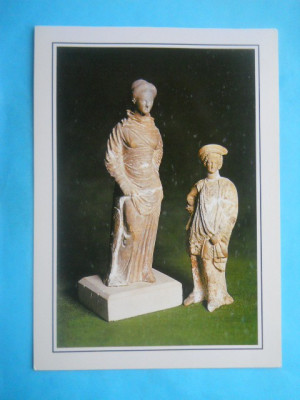 HOPCT 10988 MUZEUL DE ISTORIE NATIONALA SI ARHEOLOGIE CONSTANTA / STATUETE DE TIP TANAGRA [ NECIRCULATA ] foto