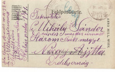 CPI (B4738) FELDPOSTKARTE, CARTE POSTALA MILITARA, KUK, WW1, UNGARIA, AUSTRIA, 13.NOV.1917, AUSTRO-UNGARIA, MILITAR, RAZBOI, ARMATA foto