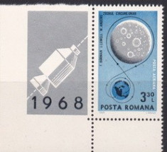 Romania 1969, Apollo 8, LP 692, nestampilate foto