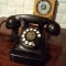 TELEFON EBONITA SUPER DECOR SI FUNCTIONAL ANII 1950 - 1955,LIVRARE GRATUITA,PRODUSUL SE POATE RETURNA