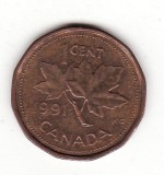 Canada 1 cent 1991 - KM# 181, America de Nord