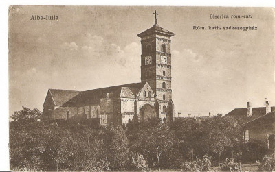 CPI (B4754) ALBA-IULIA. BISERICA ROMANO-CATOLICA, ROM.KATH. SZEKESEGYHAZ, EDITURA FRANCISC SCHASER, ALBA-IULIA, NECIRCULAT foto