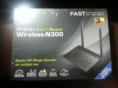 Router Wireless Asus N-300 / AP / Range Extender / 300 Mbps, Nou Sigilat Garantie 3 ani, Easy Setup, LIVRARE GRATUITA LA PLATA IN AVANS foto