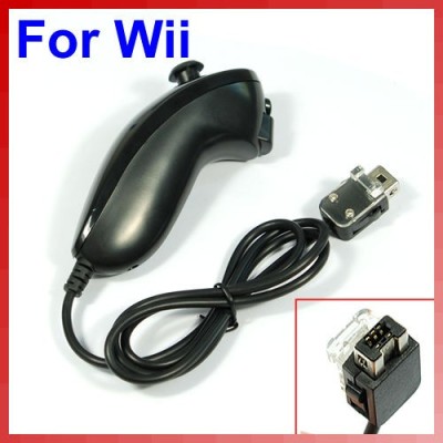 Maneta nunchuck Nintendo Wii controller neagra black foto