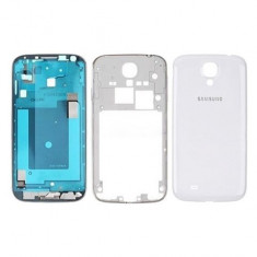 Carcasa Samsung I9505 Galaxy S4 alba Originala NOUA (capac baterie / spate, mijloc / miez / corp, rama display / lcd / ecran si buton meniu / home) foto
