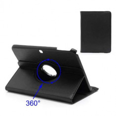Husa Rotativa 360 Grade Litchi Piele Samsung Galaxy Tab 3 P5200 P5210 Neagra foto
