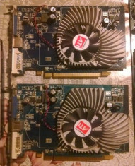 2x placi video defecte CROSSFIRE-X PCI-X 16x AMD ATI Radeon x1650 PRO 256MB DDR2 600MHZ/700MHZ GDDR2 VGA/DVI/TV-out placa video defect fara semnal foto