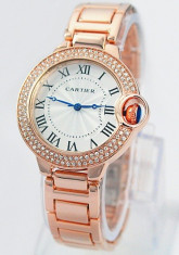 CEAS DAMA CARTIER-CALIBRE DE CARTIER-ROSE GOLD EDITION-SUPERB-COLECTIE 2015 !!-(GEN GUESS FOSSIL) GARANTIE-POZE REALE-LIVRARE GRATUITA !!!! foto